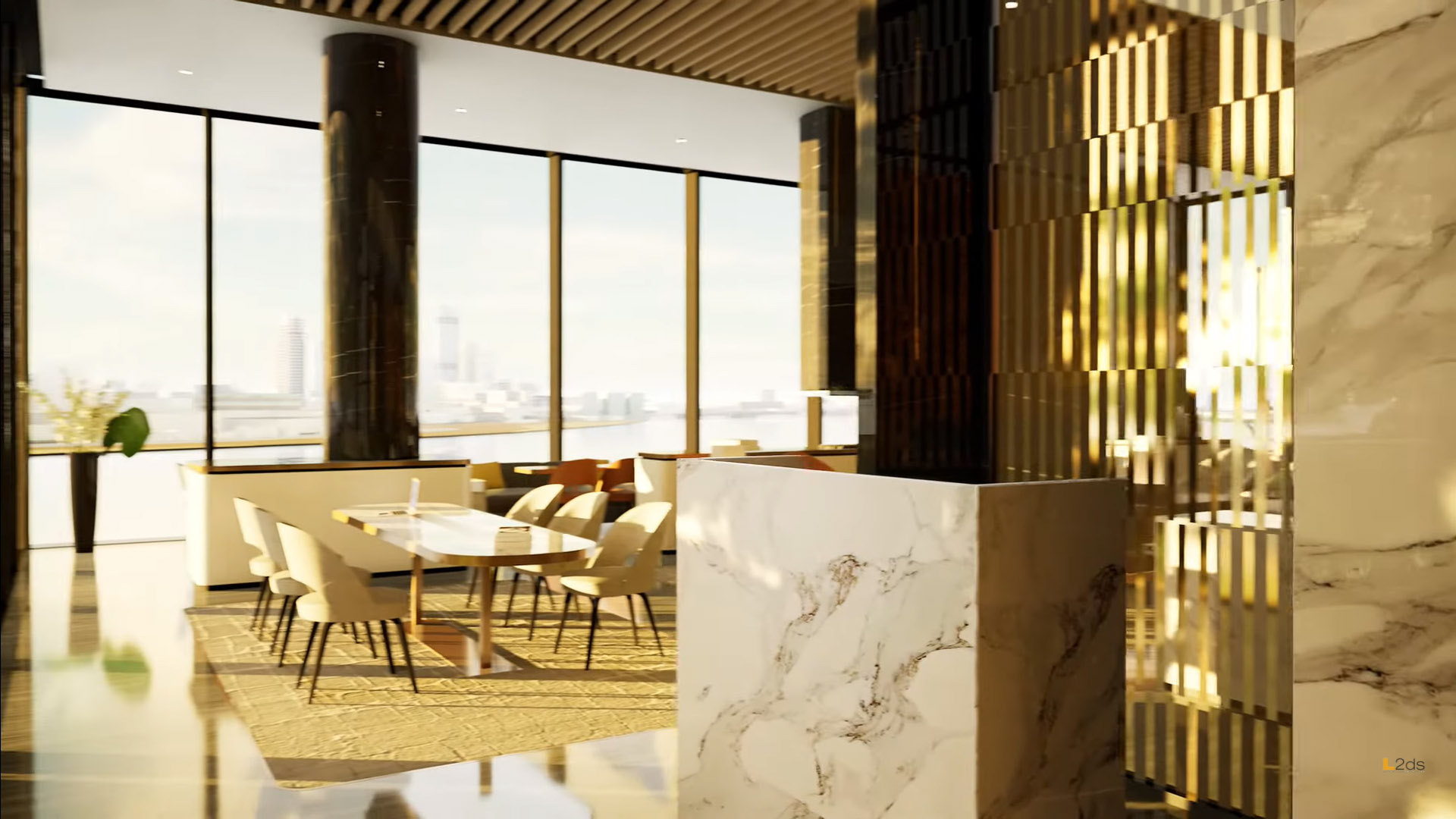 Restaurant and Lounge for a new modern high rise residential development